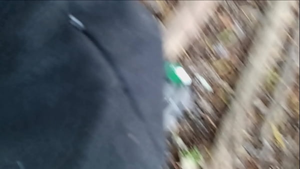 Over woman gives me head in the woods almost caught