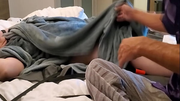 Bed Spiderweb Bondage – Submissive Handcuffed & Pussy Whipped W/ Vibrator